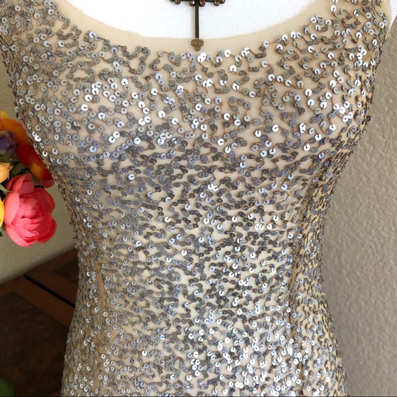 2For $20 Wet Seal Silver Sequin and Gold Mesh Tank - Picture 2 of 8